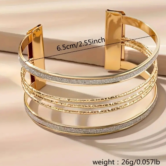 Adjustable Open Cuff Bracelet - Picture 3 of 3